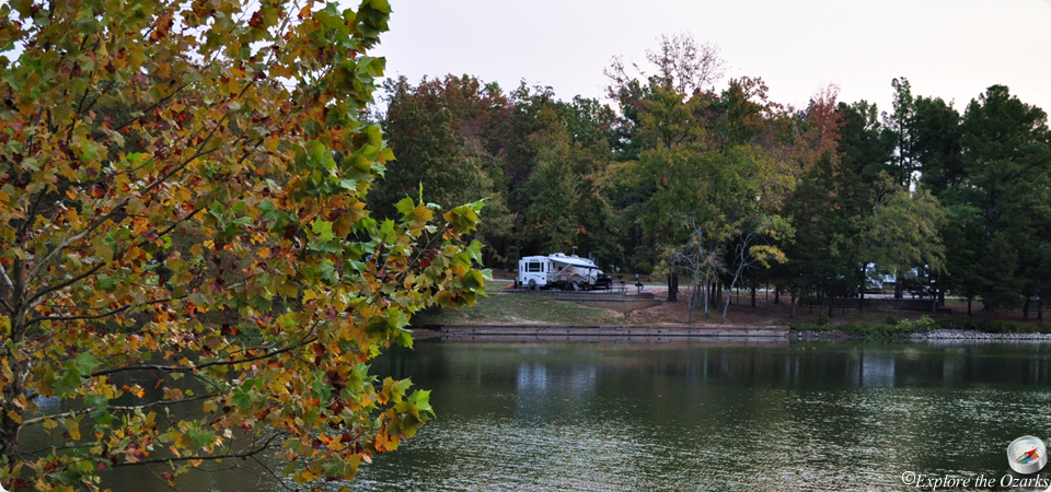Camping along Lake Charles
